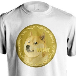 Dogecoin Doge Dog Inu Shiba Crypto Cryptocurrency to the Moon Unisex T-Shirt