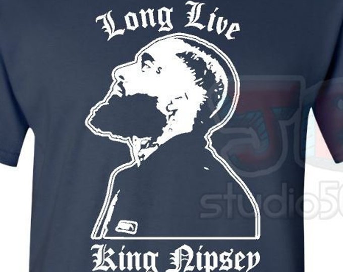 Long Live King Nipsey Hussle Rapper Hip Hop RIP Victory Lap Crenshaw Cali Rap Tee-Shirt T-Shirt LA Los Angeles