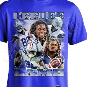 CeeDee Lamb Cowboys Vintage T-shirt 2023 Unisex Youth Women&#39;s Fit US Free Shipping