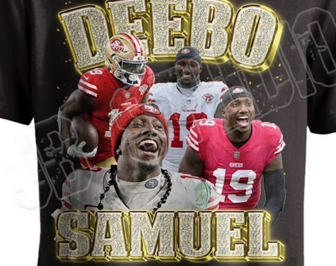 Deebo Samuel Bootleg Vintage 90's Rap T Shirt San Francisco 49ers Football Tee Super Bowl 58 Unisex Youth Women's Fit US Free Shipping