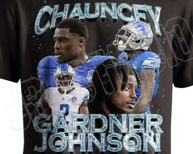 CJ Gardner-Johnson Tee Vintage 90's Bling , Ceedy Duce Shirt , Detroit Lions Shirt, Chauncey Detroit Playoffs Superbowl Tee NFC Champions