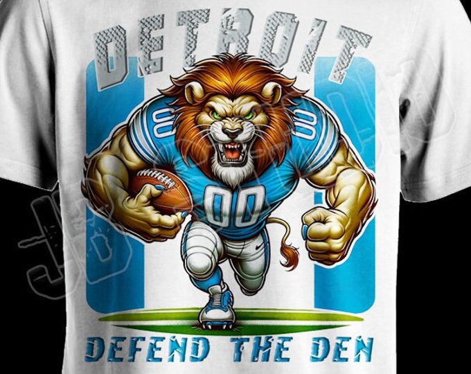 Detroit Lions Defend The Den, Detroit Clothing, Cute Detroit Gift, Playoffs Tee, Him 2024 Unisex Youth Women's Fit US Free Shipping