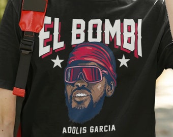 El Bombi Adolis Garcia T-Shirt Vintage 90s Graphic Style Tee, Retro Adolis Garcia Sport T-Shirt, Baseball T-Shirt Unisex US Free Shipping