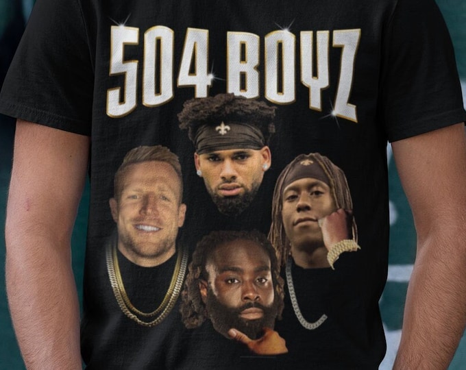 504 Boyz New Orleans Saints Shirt NOLA Chris Olave Rashid Shaheed Demario Davis Taysom Hill Tee Who Dat Unisex US Free Shipping