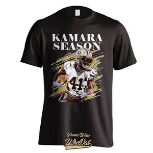 KAMARA SEASON Alvin Kamara Saints Player Fan Tee Who Dat Football T-Shirt WhoDat image 1