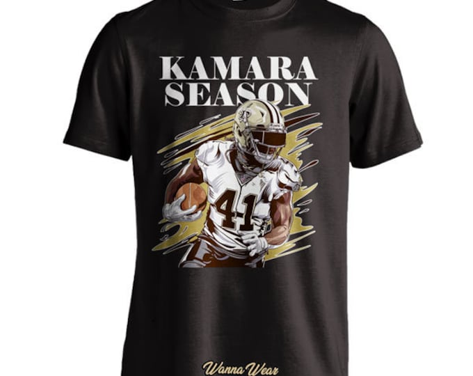 KAMARA SEASON Alvin Kamara Saints Player Fan Tee Who Dat Football T-Shirt WhoDat