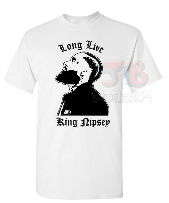 LONG LIVE NIPSEY HUSSLE T SHIRT CRENSHAW MARATHON VICTORY LAP HIP HOP RAP BLACK