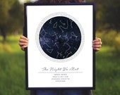 Custom Digital Star Printable Map Lyrics or Song, Night Sky Print, Star Poster, Constellation Print, Printable Gift, Printable Download