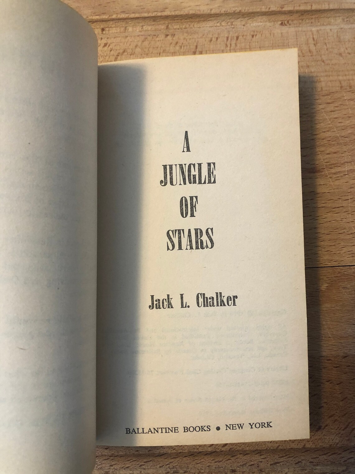 A Jungle of Stars Book by Jack L. Chalker Used Paperback Etsy
