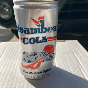 Vintage Steamboat Cola Can Unopened Promo