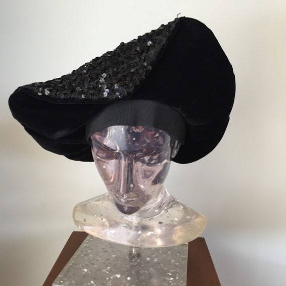Black Distressed Hat - LV – Beauty Bird Vintage