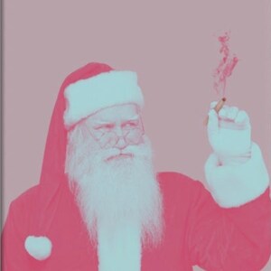 Stoner Santa | Santa Claus digital print | Christmas Prints