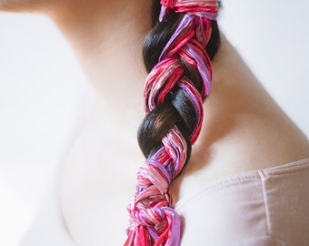Red Flare | Braid Ribbons | Paranda | Hair Ribbons | Ribbons | Hair Accessories | Hair Accents | Braid Accents | Hair Ties | Bows