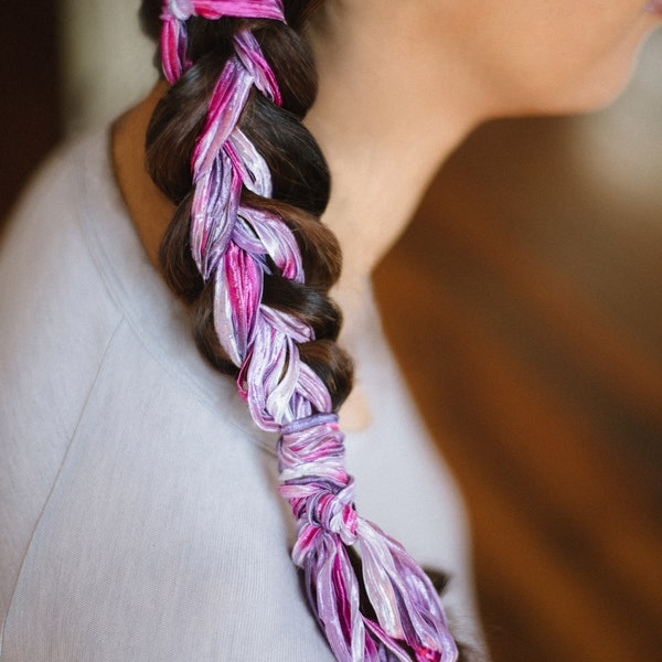 Purple Days | Braid Ribbons | Paranda | Hair Ribbons | Ribbons | Hair Accessories | Hair Accents | Braid Accents | Hair Ties Bows | Bribbonz