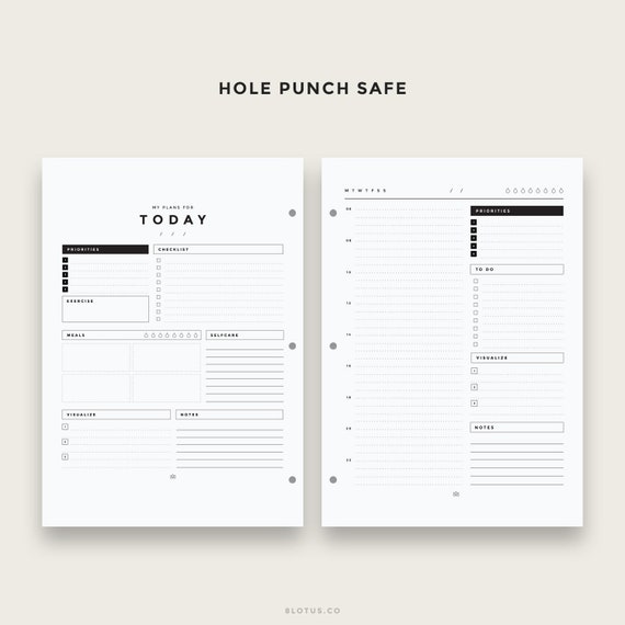 Minimal To Do List Planner A4 To Do List Printable A5 Planner Insert