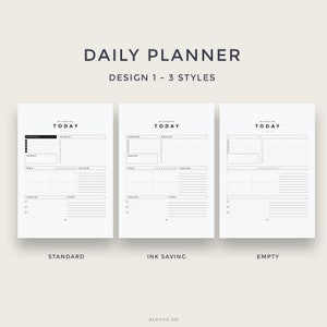 Minimal Daily Planner L Printable Planner L to Do List L Planner ...