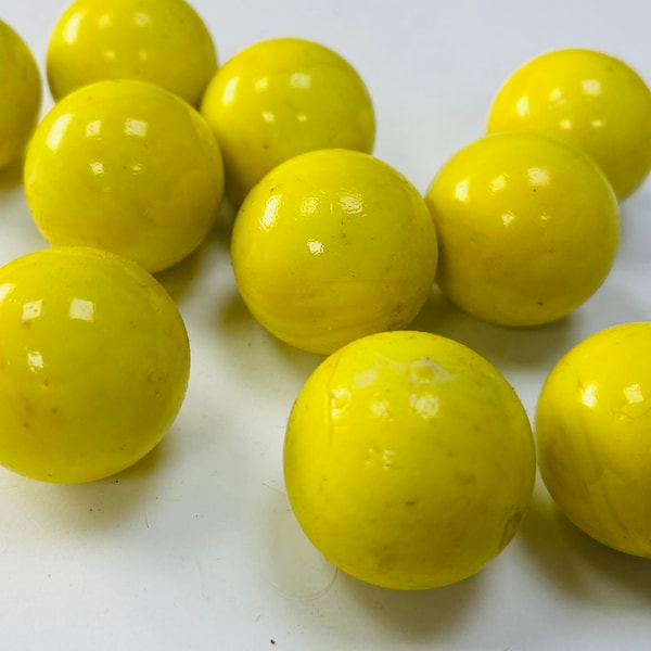 Yellow Marbles - Etsy