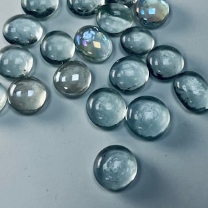 Transparent clear medium size glass nuggets 50x mosaic craft glass decorations