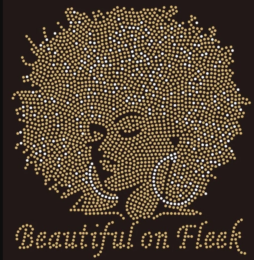 Pride Rhinestone Transfer Black Pride Beautiful on Fleek Rhinestone Transfer - Etsy