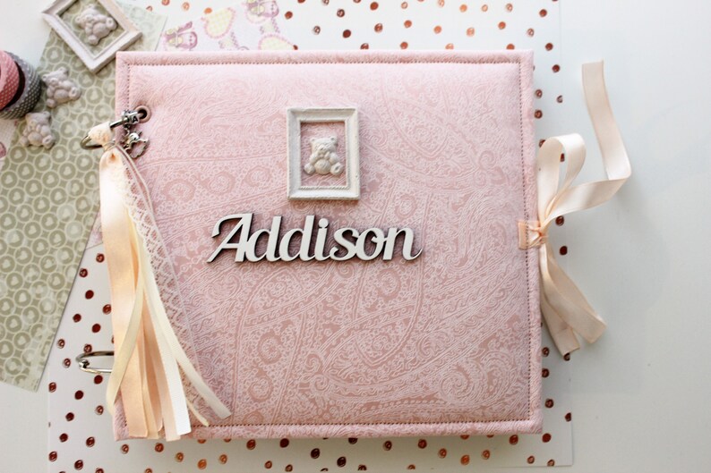 Newborn baby album first year baby album first year baby girl Etsy