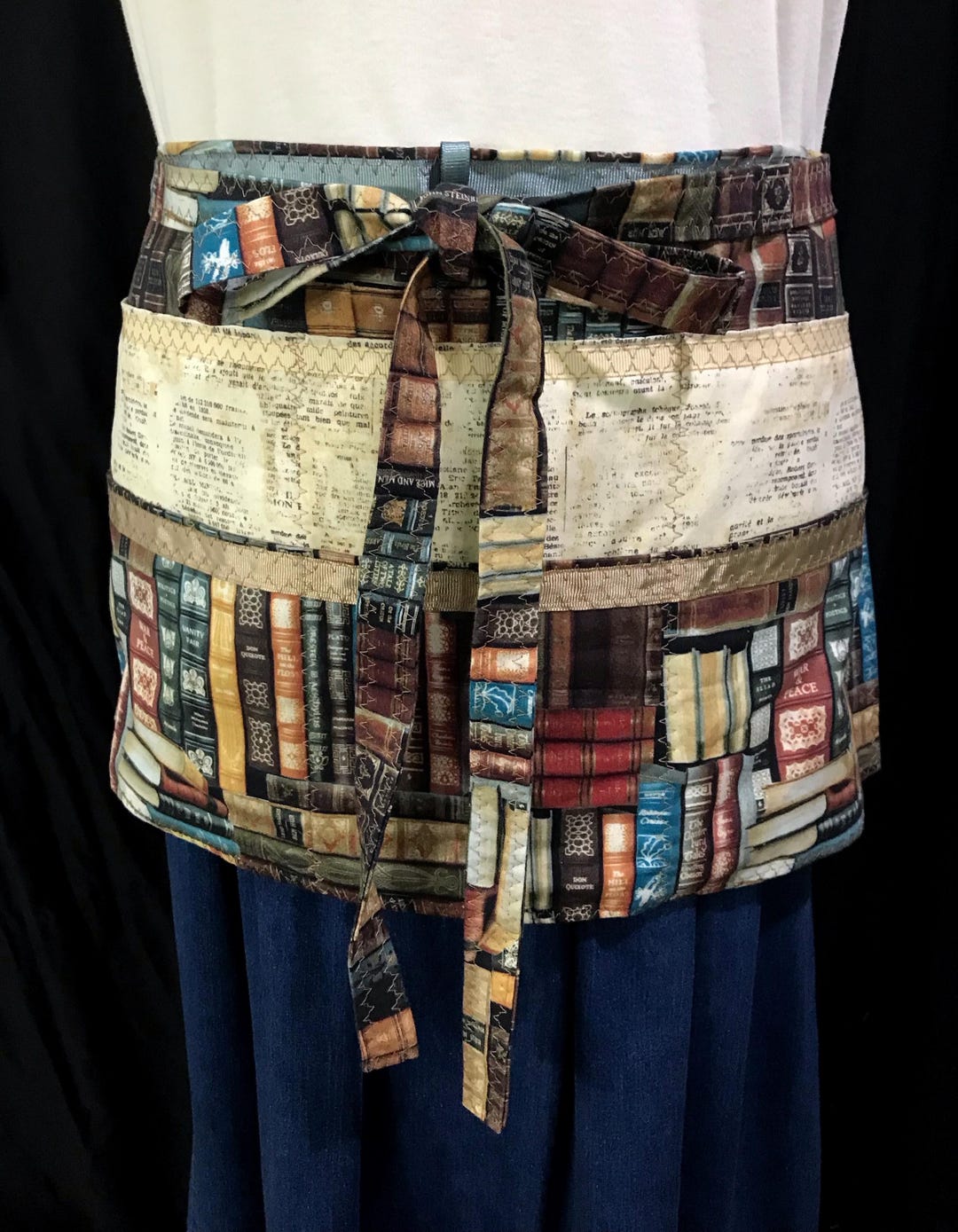 Teacher Apron: Handmade in USA, Cotton Utility Apron With Pockets ...