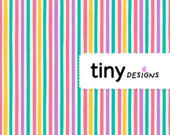 Tiny Candy Pastel Stripes Seamless Pattern | Playful Rainbow Digital Paper | Baby Shower, Nursery, Kids room decor & Fabric Printing