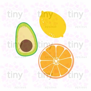 Summer Fruits Clipart Set – 19 PNG + SVG | Watermelon SVG, Summertime ...