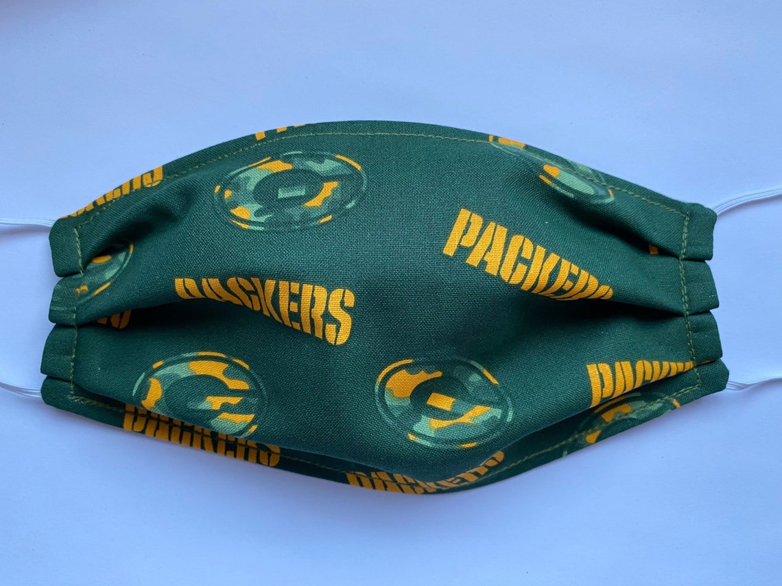 Wisconsin Green Bay Packers Camo Logo Face Mask Etsy
