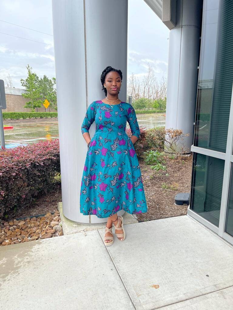 mid calf swing dress