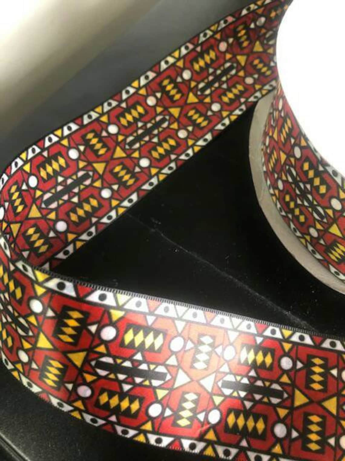 African print ribbon Ankara/Kente print ribbon 2 wide Etsy