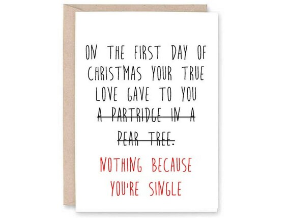 Funny Christmas Card single christmas card funny christmas | Etsy