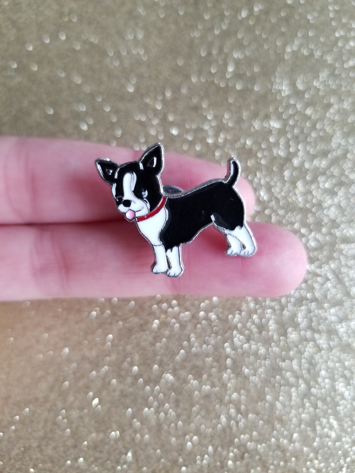 Boston Terrier Enamel Pin Boston Enamel Pin Enamel Lapel | Etsy