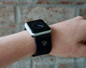 Correa elástica negra para Apple Watch para iWatch, KaylieFryCreative