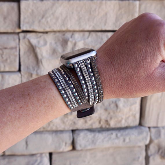 Bracelets Double Tours | Accessoires de Mode Tendance en Cuir et Strass