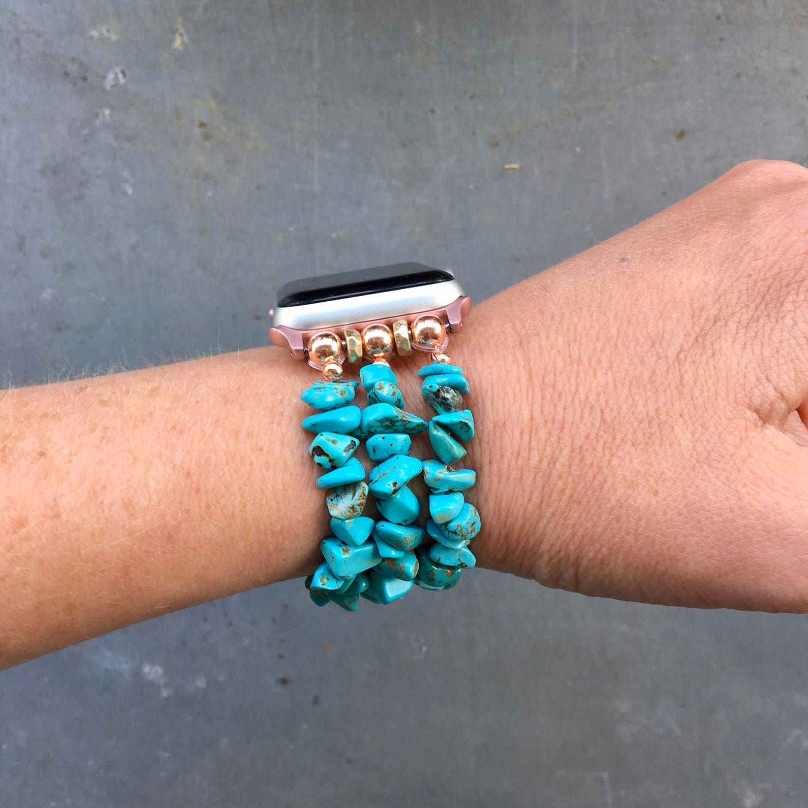 Beaded Apple Watch Bracelet Band for Iwatch Turquoise Etsy