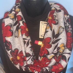 SINGLE LOOP Flower infinity hidden pocket scarf Bild 2