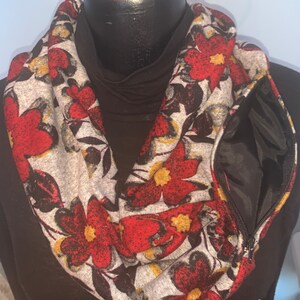 SINGLE LOOP Flower infinity hidden pocket scarf Bild 3