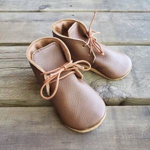 Soft Sole Baby Toddler Leather Rounded Oxford Shoe Wedding Shoes