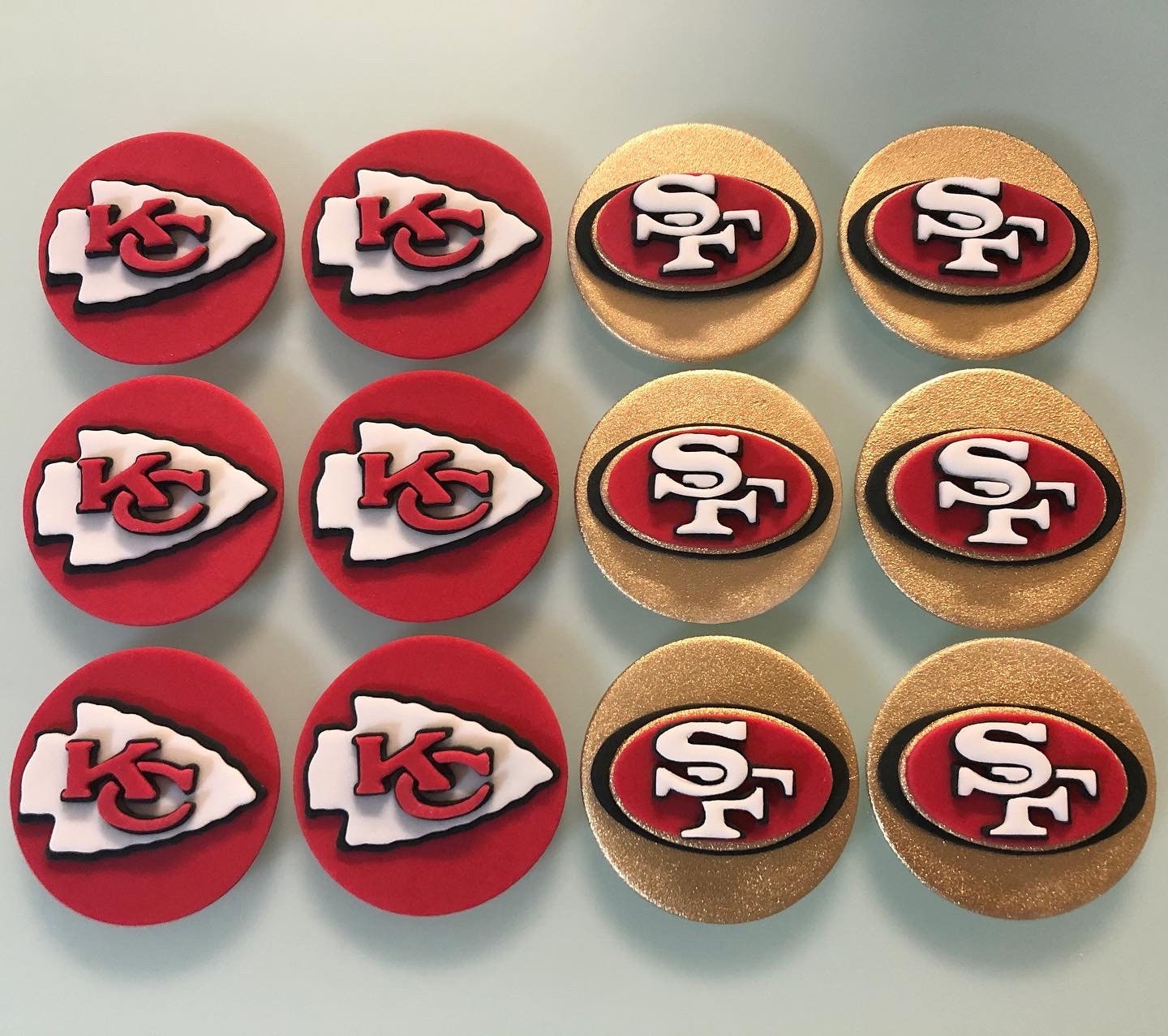 49ers Cupcake Toppers, Football Cupcake Toppers -  Sweden