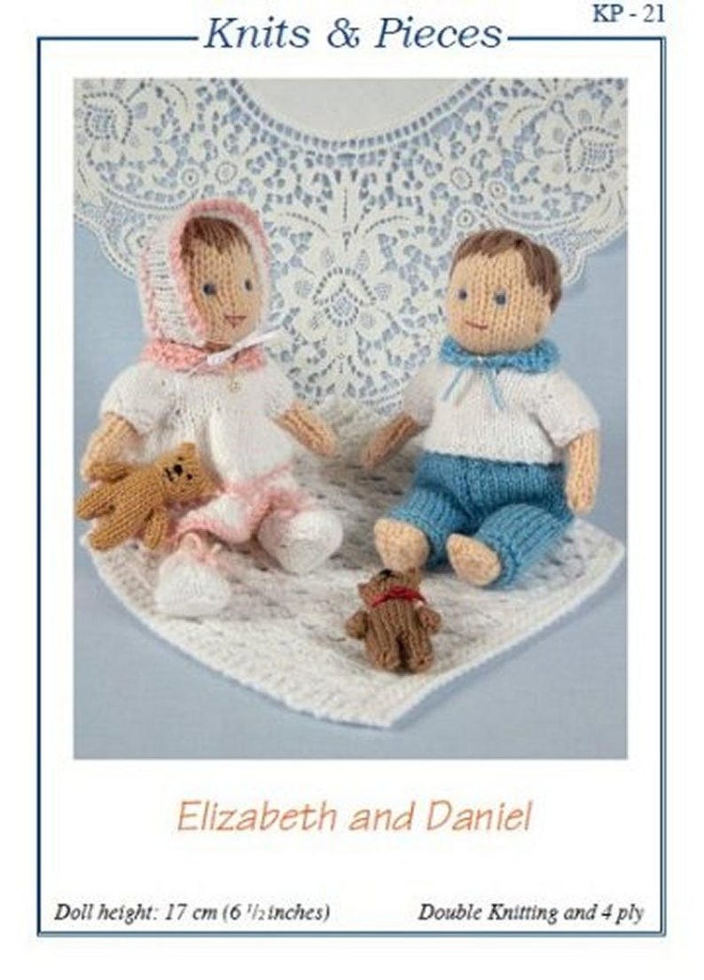 Sandra Polley Knits & Pieces Knitting Patterns Dolls and Etsy