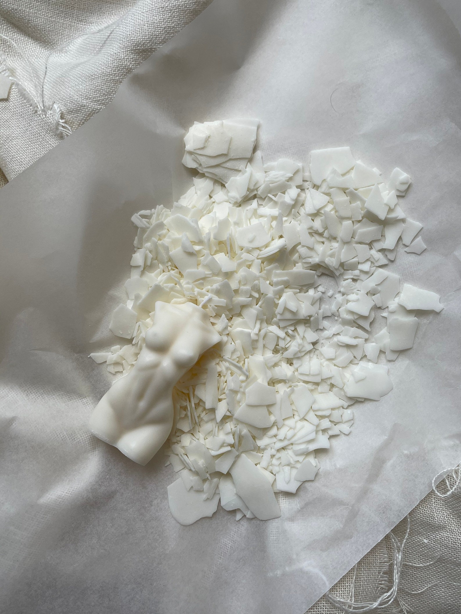 Natural soy vegetable wax in flakes to prepare your moulded Etsy