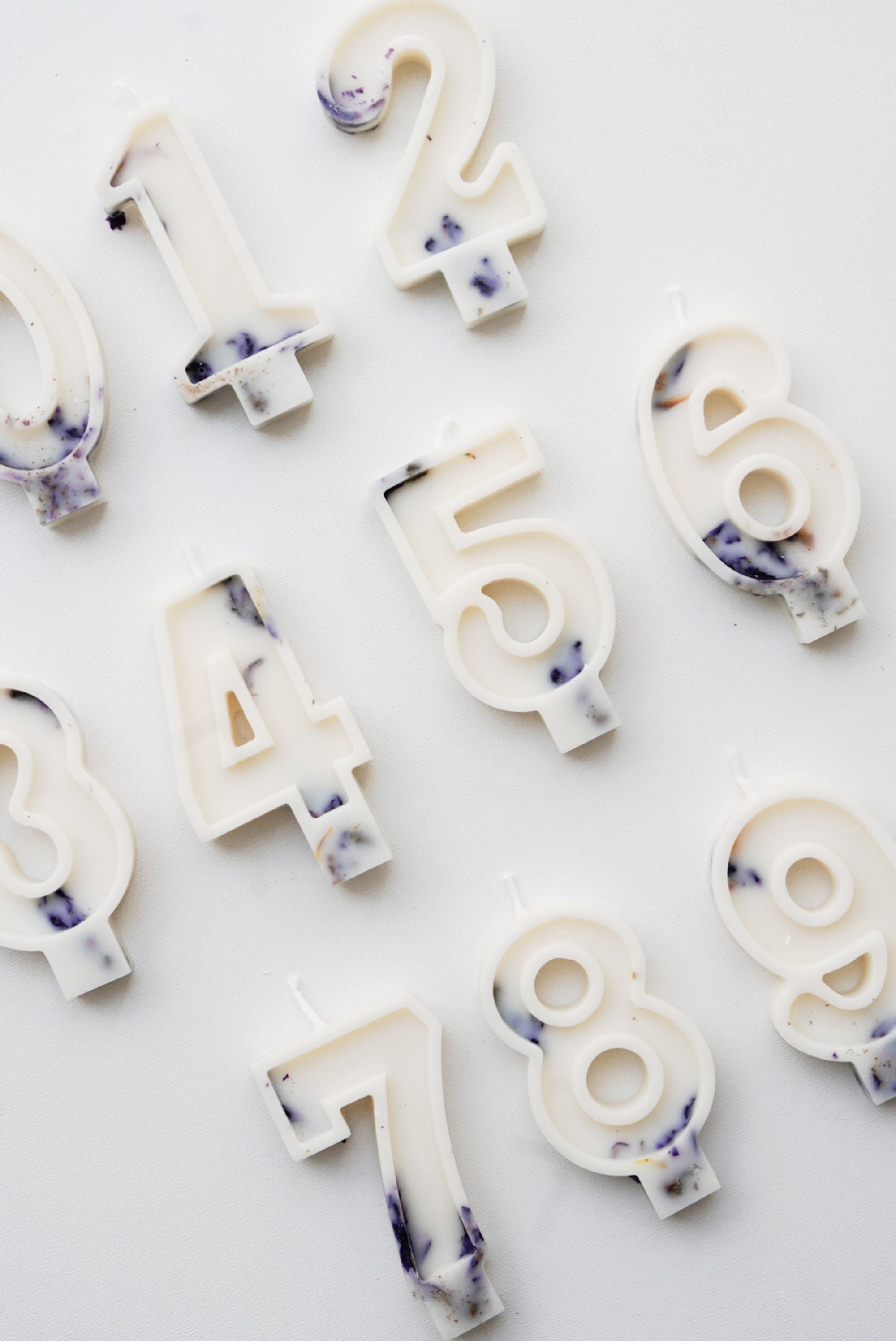 Bougies Numéro d'anniversaire Personnalisées - Bougie en Cire de Soja 100% Naturelle Pour Gâteau, Bo