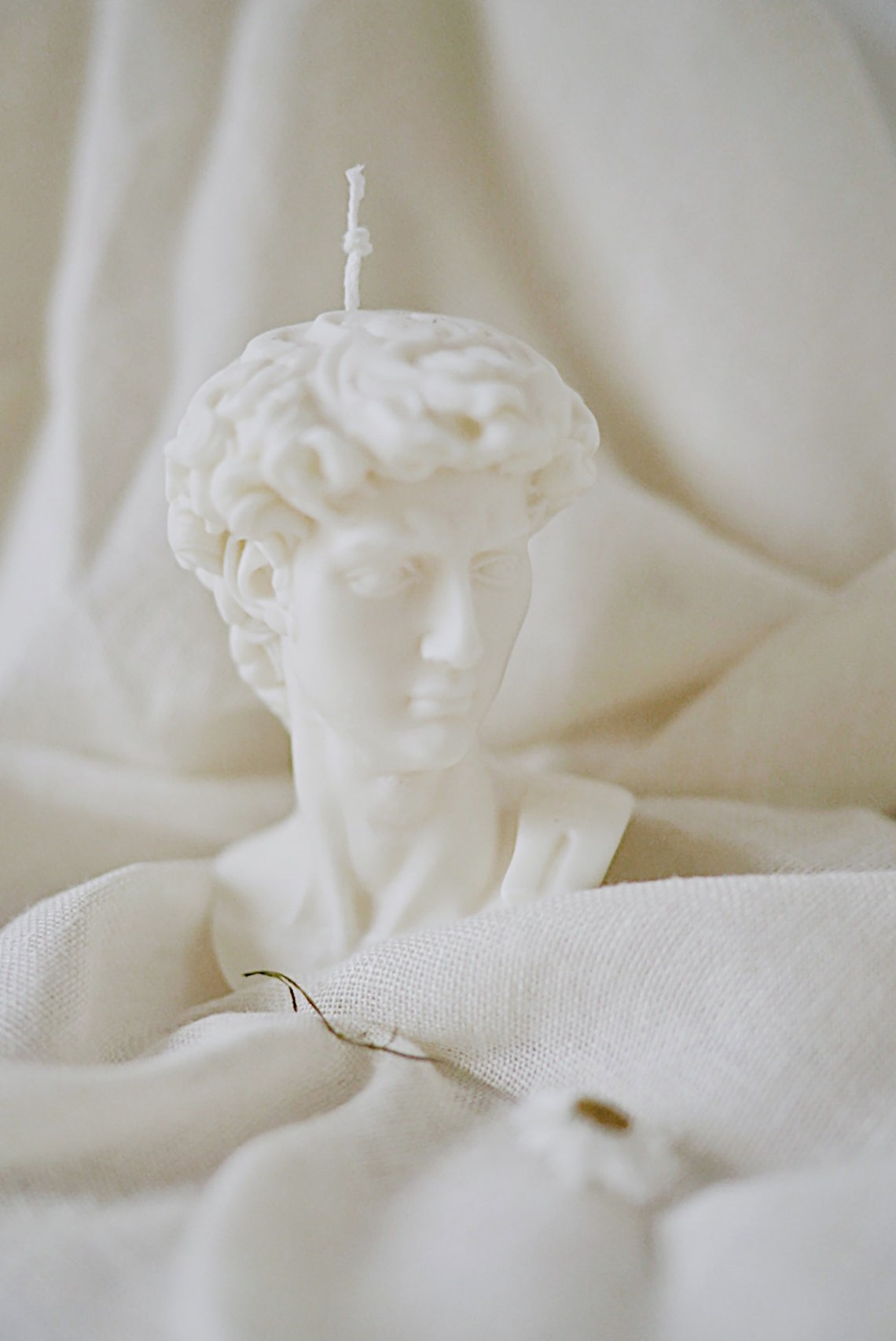 David Bust Candle Statue David Candle Greek Sculpture Candle Etsy