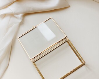 Gold Glass Photo Prints Box | Photographer Box 4" x 6" | 10 x 15 cm, Proof Print Packaging | Photographer Gifts for Clients