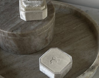 Proposal Ring Box/Silk Velvet/Personalize Jewelry Box/The Mrs Box