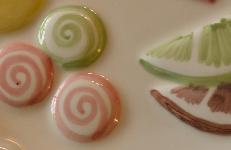Made in USA 1960 Gustin Bonbon Candy Serving Plate SALE ** Vintage N.S