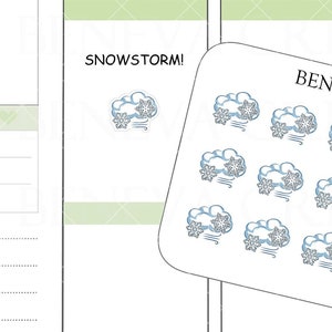Pegatinas de tormenta de nieve - Pegatinas de nieve - Pegatinas de día de nevada - Pegatinas de invierno - Pegatina de día de nieve - Pegatinas de nieve - Pegatinas de garabatos - (DL-296)