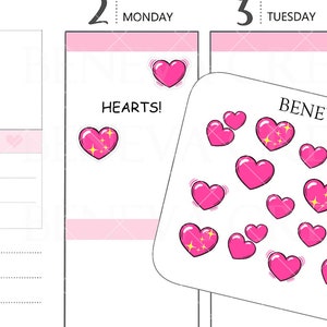 Autocollants coeur-autocollants coeur rose-autocollants vacances-autocollants amour-autocollants griffonnages-autocollants Saint-Valentin- (DL-271)