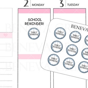 Stickers de licenciement précoce-autocollants de rappel d'école-autocollants de petite journée d'école-autocollants d'école-autocollants de griffonnage-autocollants d'éducation-(DL-249)