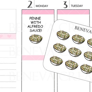 Pennestickers-pastastickers-pastanachtstickers-voedselstickers-krabbelstickers-voedselkrabbels-leuke stickers-plannerstickers- (DL-066A)